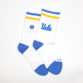 UCLA Men's Daily Stride Crew Socks - White